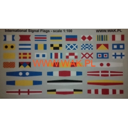 Międzynarodowe flagi sygnałowe - 1:100