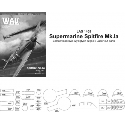 Supermarine Spitfire Mk.IIa / Mk.Ia - laserowo wycięte elementy
