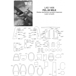 PZL-38 Wilk - elementy wycięte laserowo